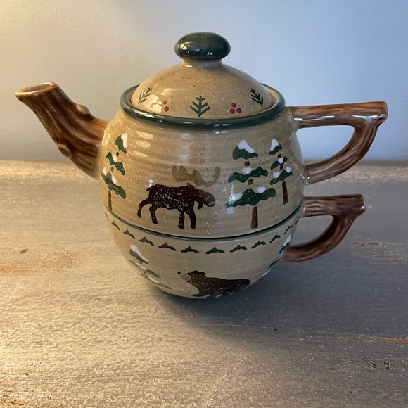 Williams Sonoma Single-Serve Tea Pot and Cup - Picture 2 of 7